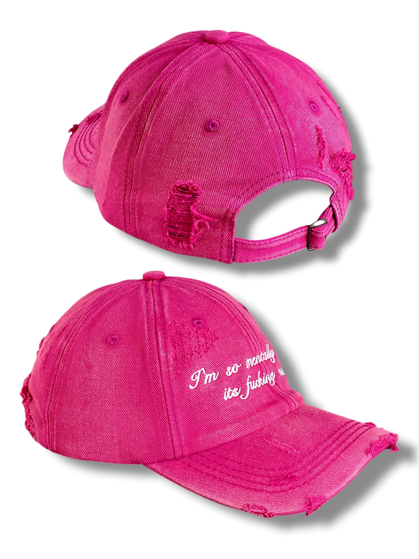 „Mentally Stable” Pink Cap